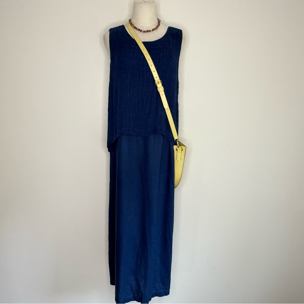 J. Jill Navy Sleeveless Dress